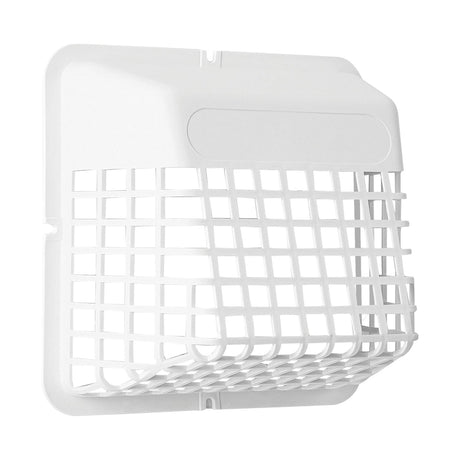 Deflecto Universal Bird Guard for 4-In. Clothes Dryer Vent or 3-In. Bathroom Exhaust Vent, White
