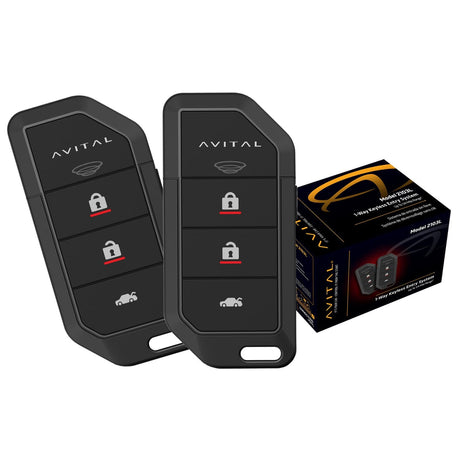 Avital 2103L 1-Way Keyless Entry System with Two 4-Button Remotes