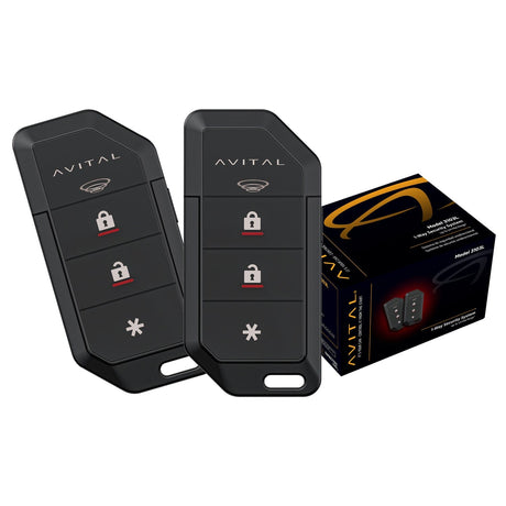 Avital 3103L 1-Way Security System with Two 4-Button Remotes
