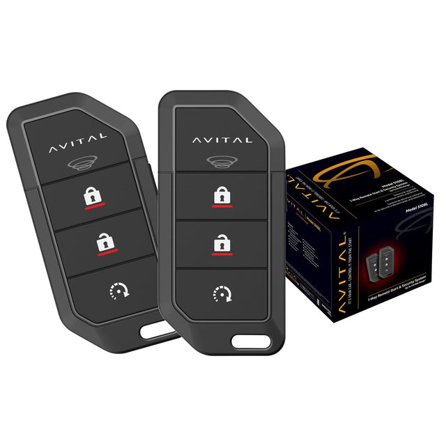 Avital 5108L 1-Way Remote Start Security System with 2 Remotes