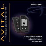 Avital 5308L 2-Way Remote Start Security System with 2 Remotes