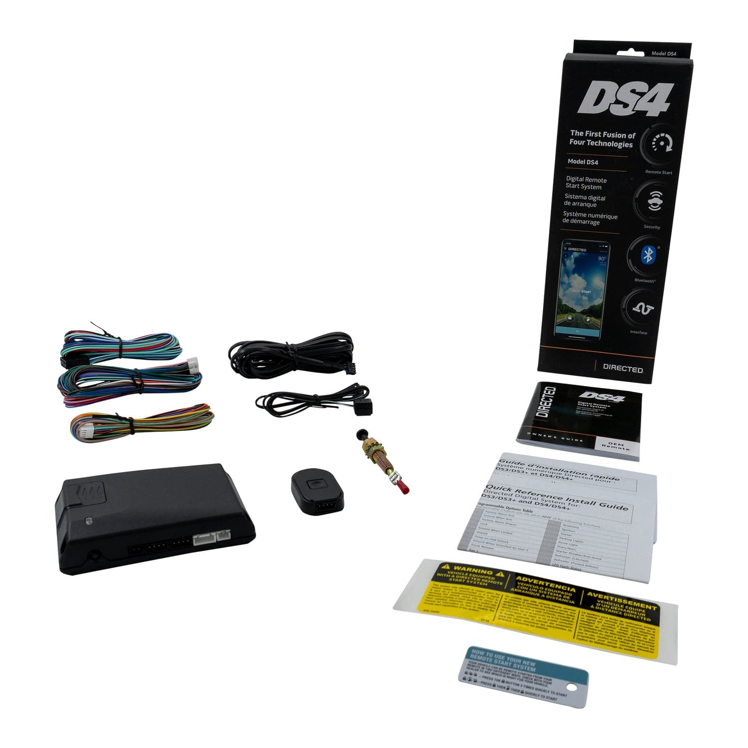 Directed DS4 System with Bluetooth, Harness, and Temperature Sensor