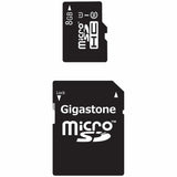Gigastone 8-GB Class 10 UHS-1 microSDHC Card and SD Adapter