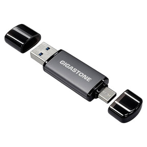 Gigastone Dual USB-C and USB-A Flash Drive, USB 3.2 Gen 1, Plug and Play for PC, Mac, or Phone, 512 GB