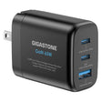 Gigastone 65-Watt 3-Port USB-C and USB-A GaN Wall Charger with Intelligent Power Allocation