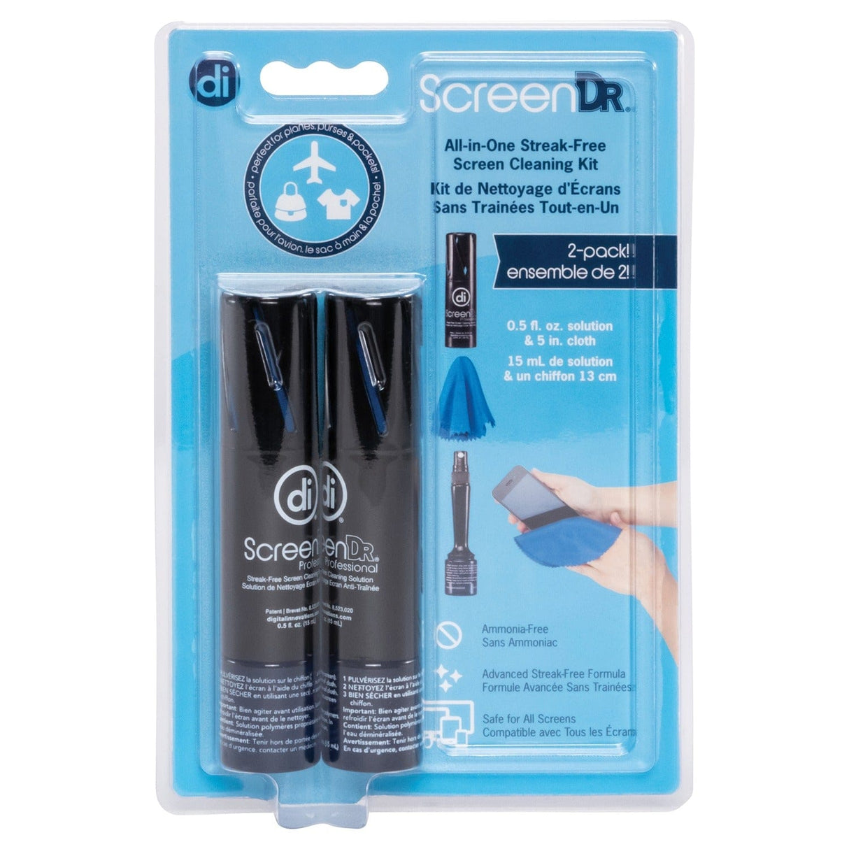 Digital Innovations ScreenDr Screen-Cleaning Kit, 5oz, 2 pk