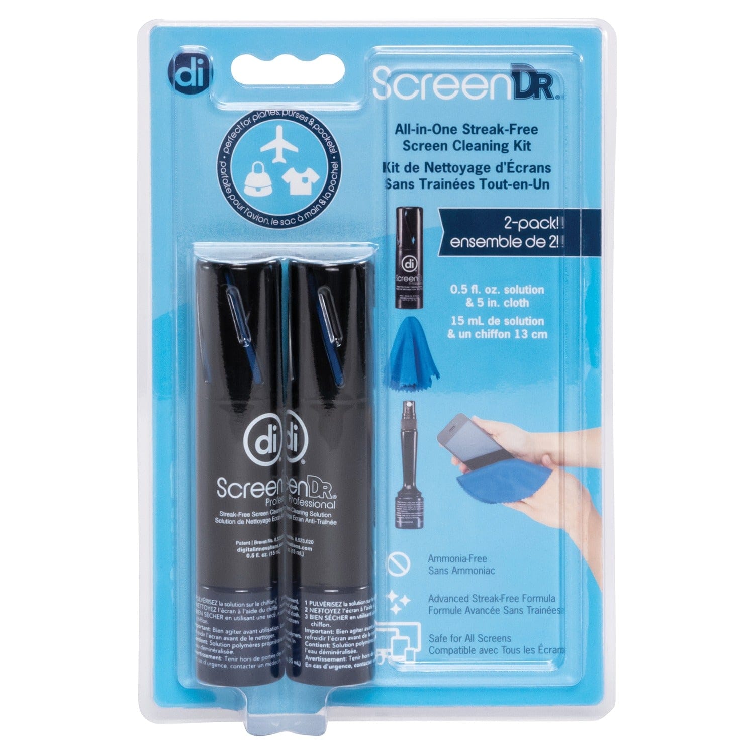 Digital Innovations ScreenDr Screen-Cleaning Kit, 5oz, 2 pk