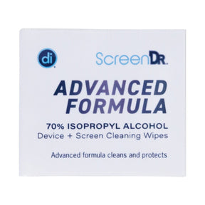 Digital Innovations ScreenDr Advanced Formula Device and Screen Cleaning Wipes with Microfiber Cloth, 120 Count