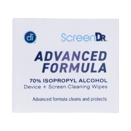 Digital Innovations ScreenDr Advanced Formula Device and Screen Cleaning Wipes with Microfiber Cloth, 120 Count