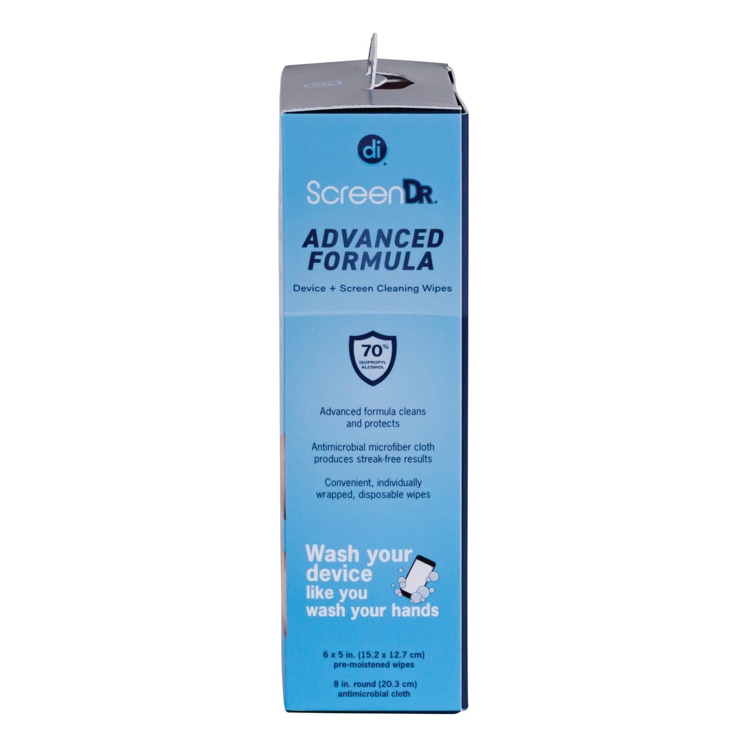 Digital Innovations ScreenDr Advanced Formula Device and Screen Cleaning Wipes with Microfiber Cloth, 120 Count
