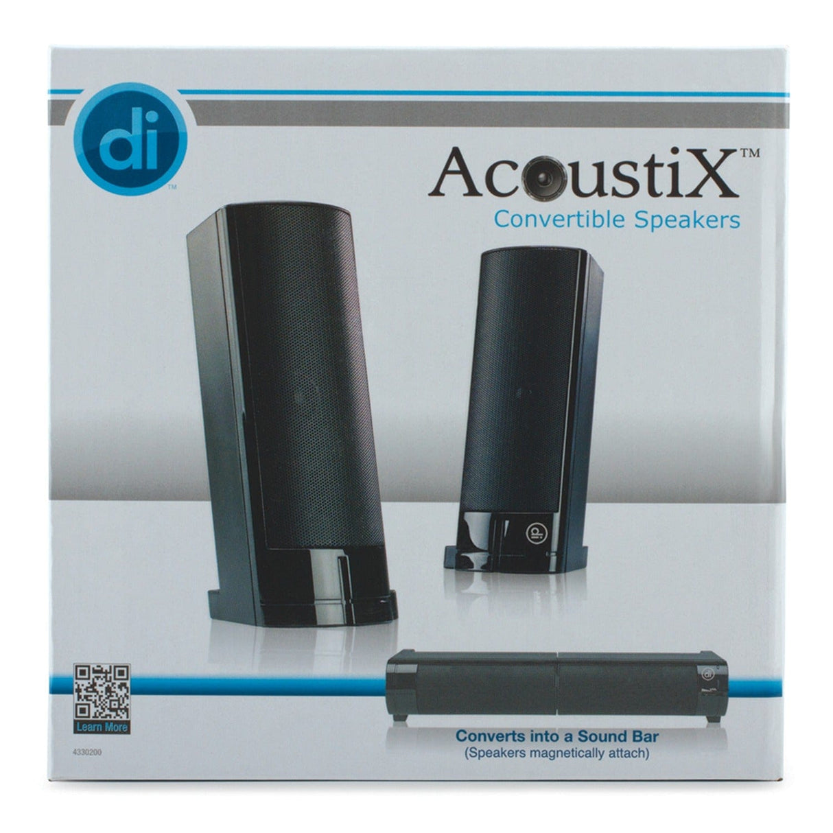Digital Innovations AcoustiX Speaker System 2.0 USB Desktop/Soundbar
