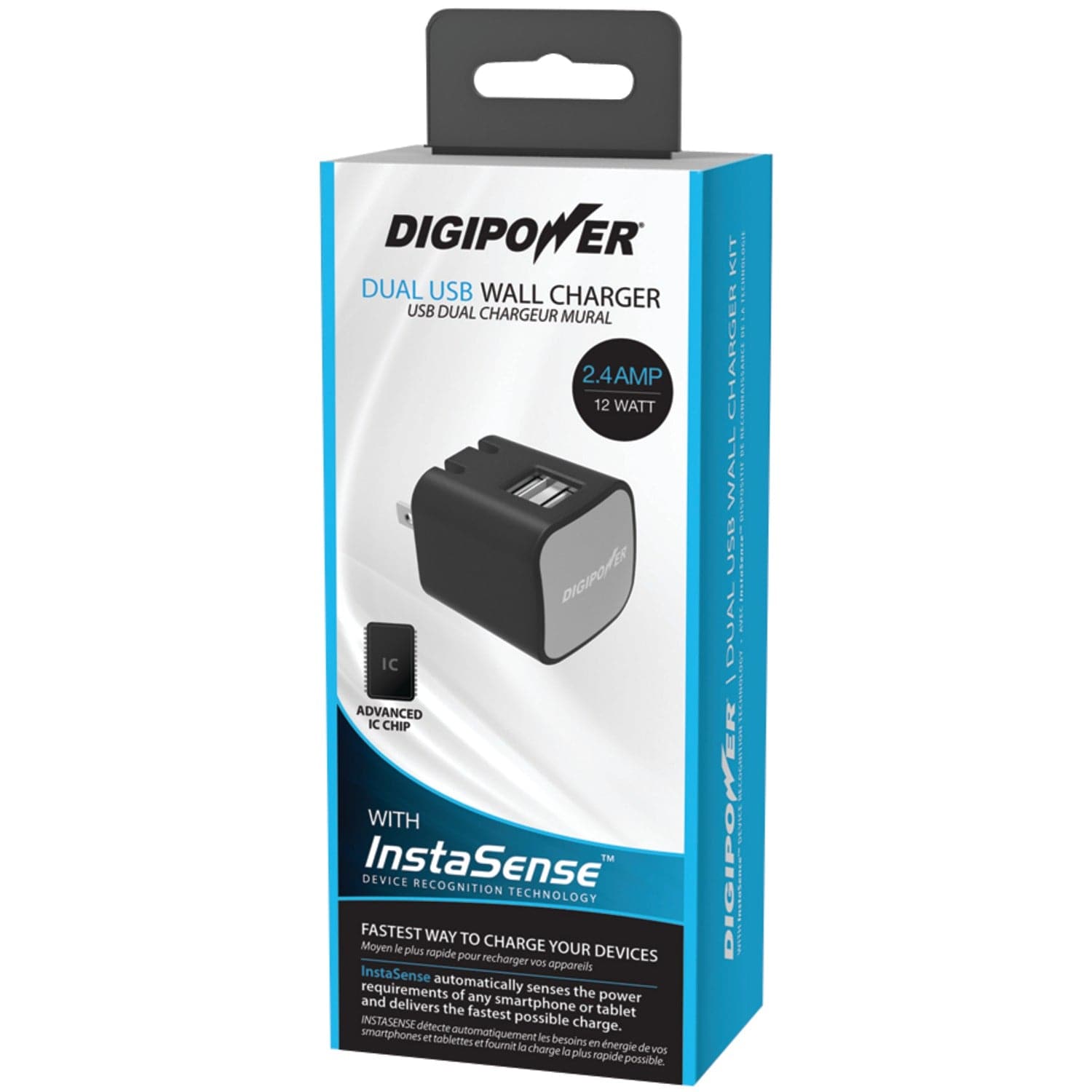 Digipower InstaSense 2.4-Amp Dual-USB Wall Charger