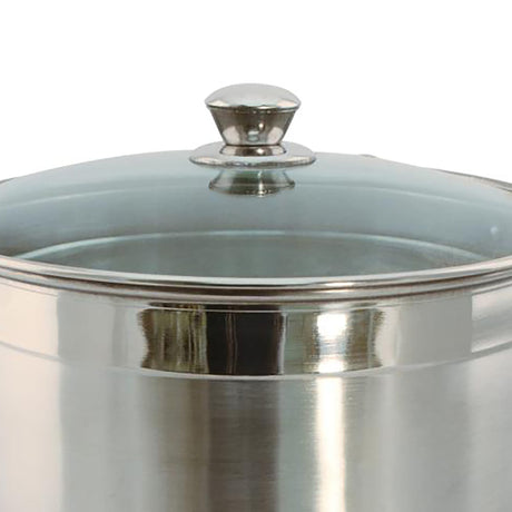 EuroHome 20-Qt. Stainless Steel Stock Pot with Glass Lid