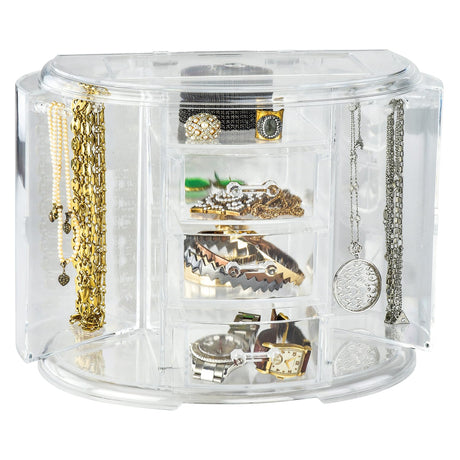 Elle Clear Acrylic Jewelry Organizer, 10.75 In. x 6 In. x 9 In.