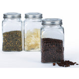 EuroHome Coffee, Tea, and Sugar Glass Canister 3-Piece Set