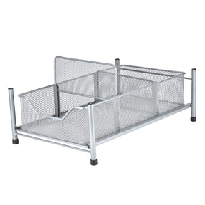 Pantrymate Steel and Mesh 3-Section Slide-out Cabinet Basket