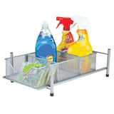 Pantrymate Steel and Mesh 3-Section Slide-out Cabinet Basket