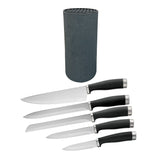 EuroHome Stainless Steel Knife 6-Piece Set Including Holder