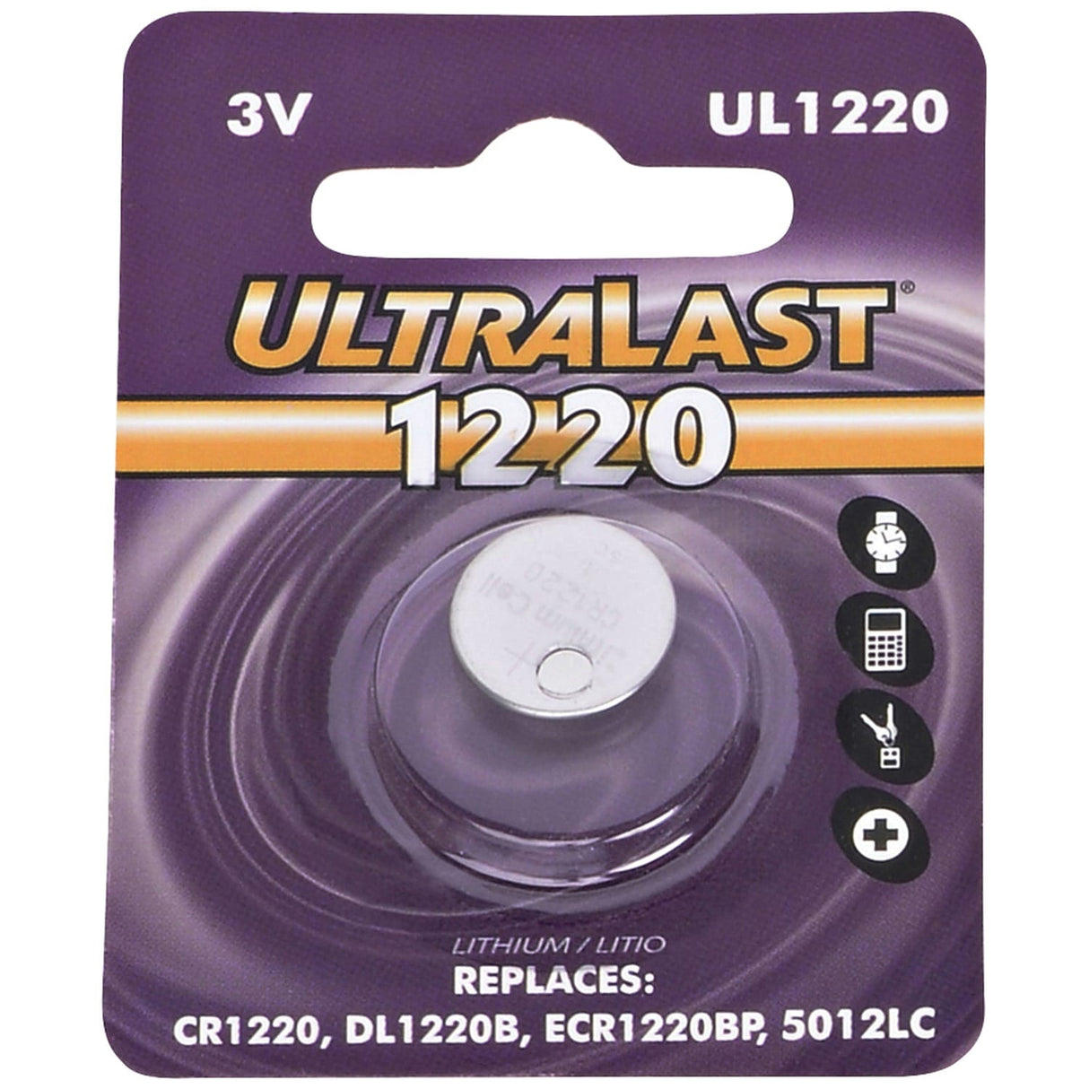 Ultralast UL1220 CR1220 Lithium Coin Cell Battery