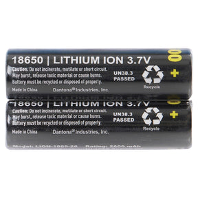 Ultralast 2600 mAh 18650 Retail Blister-Carded Rechargeable Batteries, 2 Pack