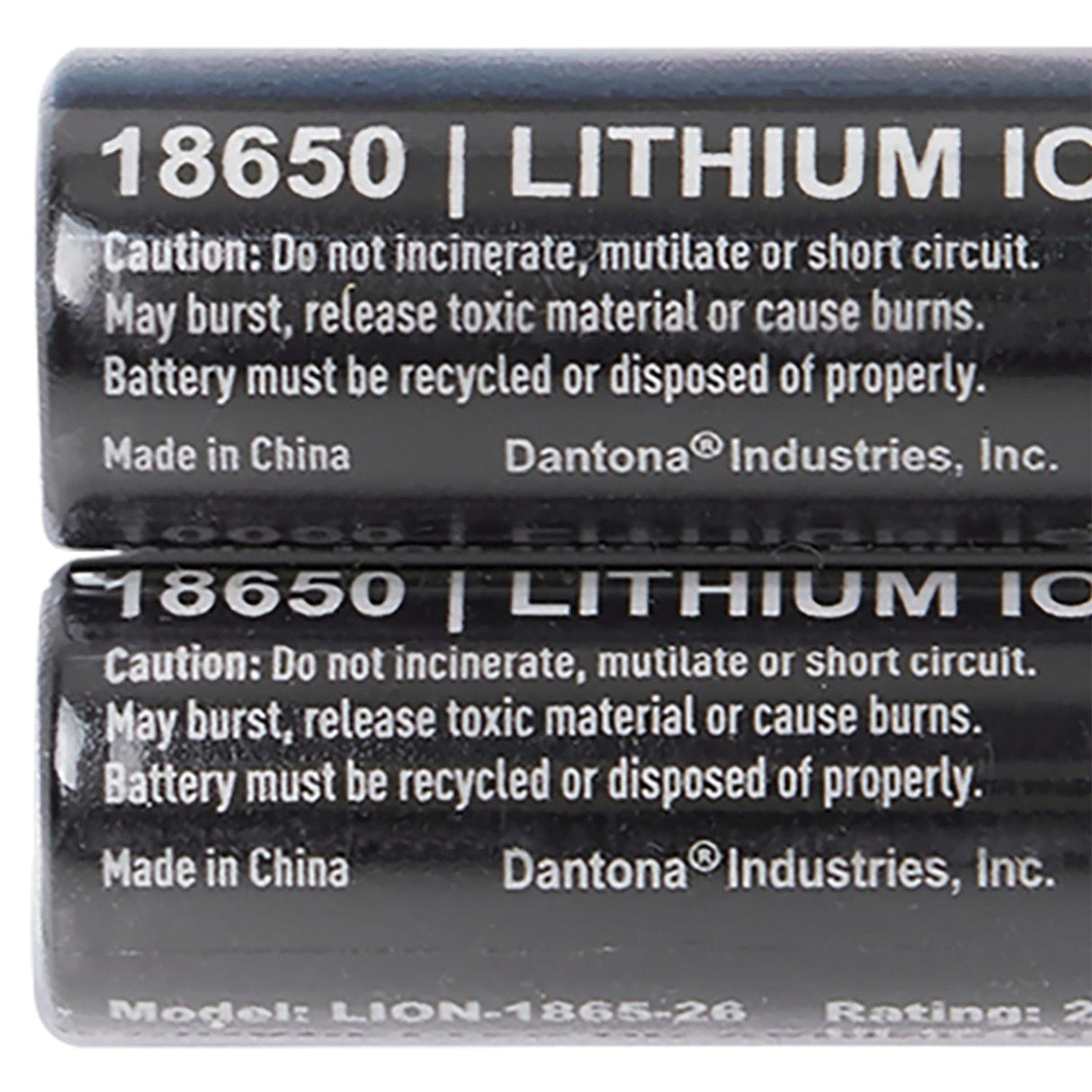 Ultralast 2600 mAh 18650 Retail Blister-Carded Rechargeable Batteries, 2 Pack