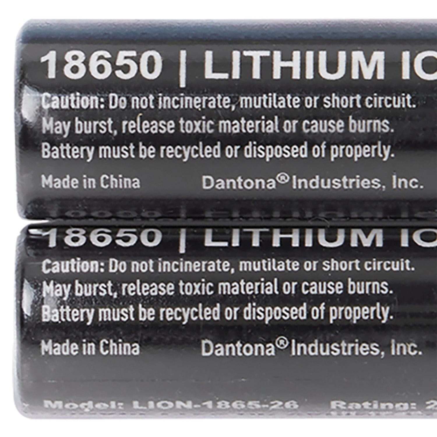 Ultralast 2600 mAh 18650 Retail Blister-Carded Rechargeable Batteries, 2 Pack