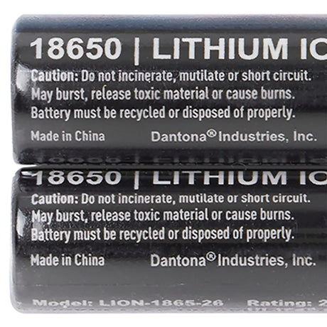Ultralast 2600 mAh 18650 Retail Blister-Carded Rechargeable Batteries, 2 Pack
