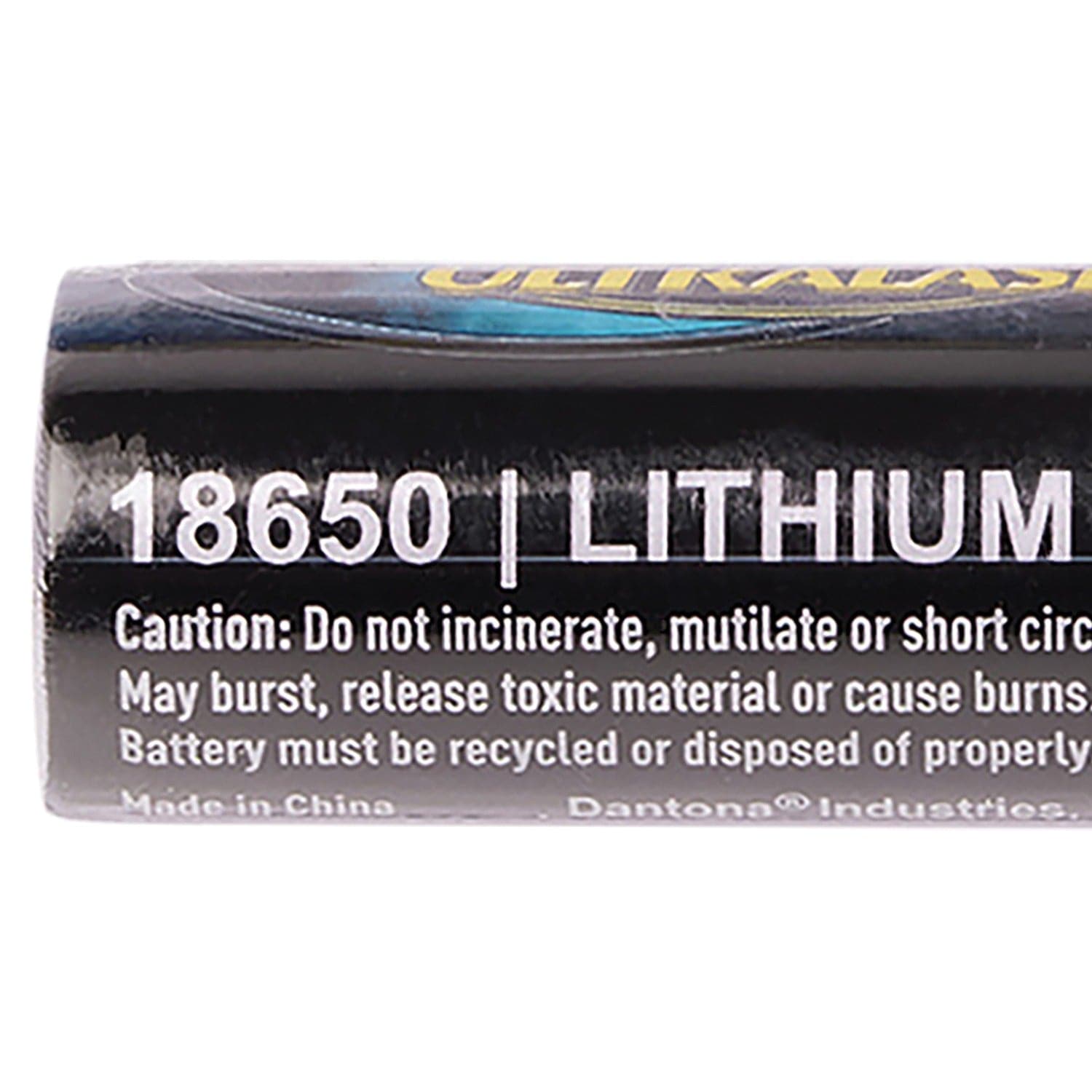 Ultralast 3400 mAh 18650 Retail Blister-Carded Batteries, 1 Pack