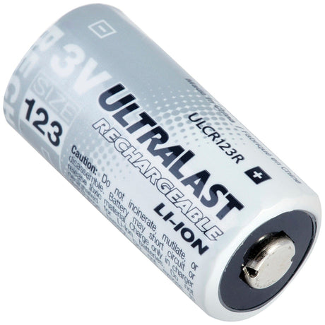 Ultralast ULCR123R CR123 Rechargeable Replacement Battery