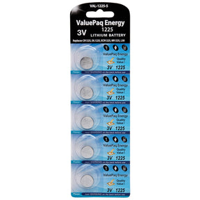 Dantona ValuePaq Energy 1225 Lithium Coin Cell Batteries, 5 pk