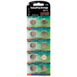 Dantona ValuePaq Energy AG12 Alkaline Button Cell Batteries, 10 Pack