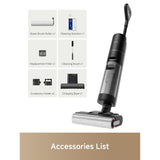 Dreame H12 Dual Vacuum and Mop, 4-in-1 Cordless Cleaner for Hard Multi-Surfaces, 1-Step Self-Cleaning with Hot Air Drying, 300 Watts, 16 kPa Suction