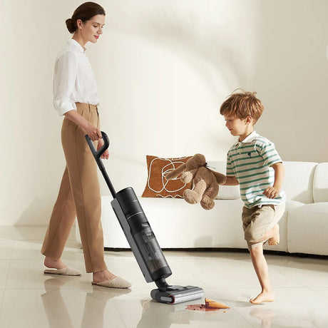 Dreame H12 Dual Vacuum and Mop, 4-in-1 Cordless Cleaner for Hard Multi-Surfaces, 1-Step Self-Cleaning with Hot Air Drying, 300 Watts, 16 kPa Suction