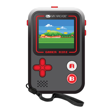 My Arcade Gamer Mini Classic 160-in-1 Handheld Game System, Black/Red