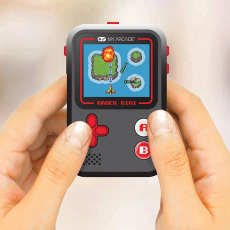 My Arcade Gamer Mini Classic 160-in-1 Handheld Game System, Black/Red