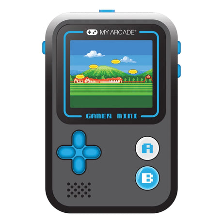 My Arcade Gamer Mini Classic 160-in-1 Handheld Game System, Black/Blue