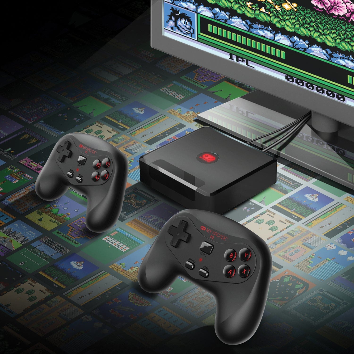 My Arcade GameStation Wireless HD 265-in-1 Video Game Console System with 2 Controllers