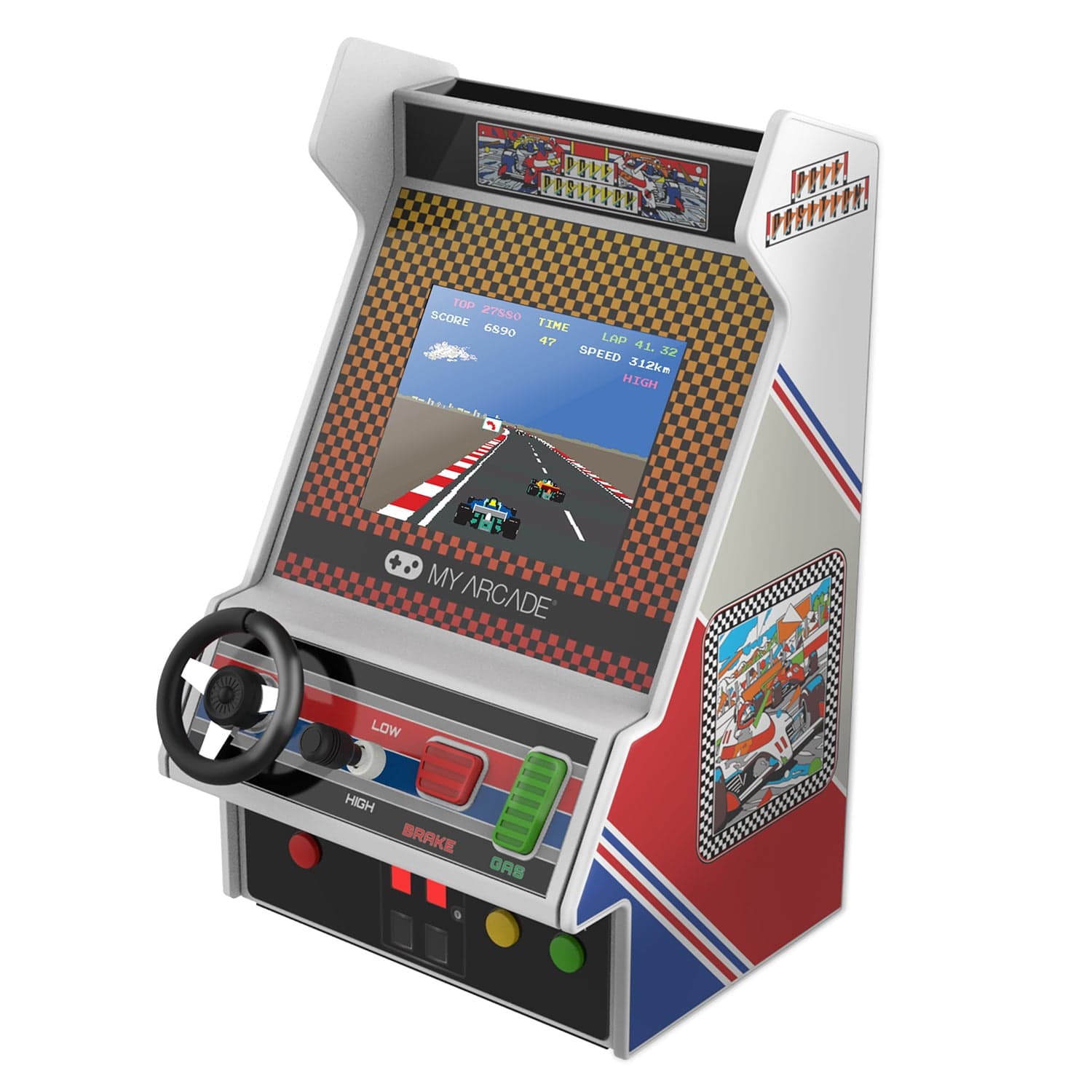 My Arcade Pole Position Racing Micro Player Portable Retro Arcade