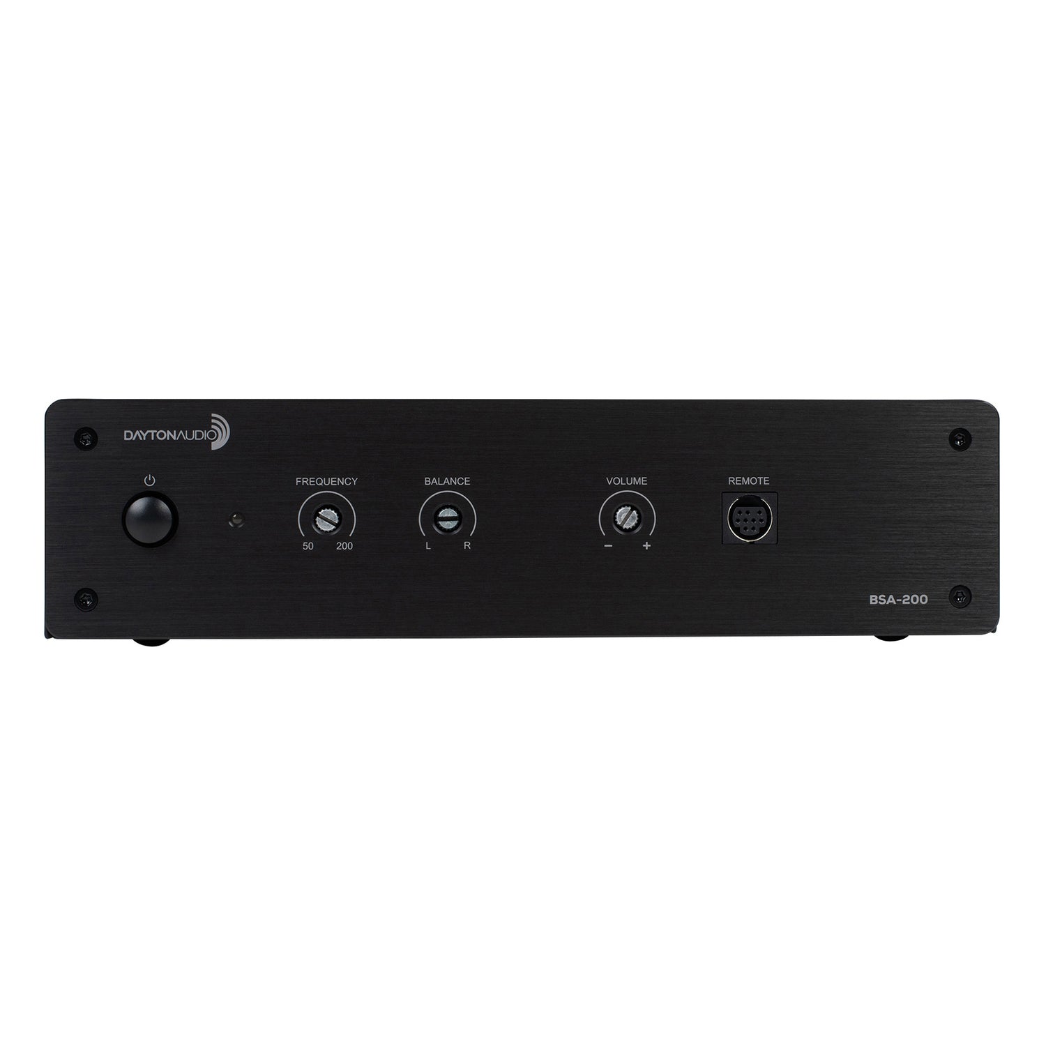 Dayton Audio 230-Watt-RMS 2.0-Channel Bridgeable Amplifier with Remote for Use with Bass Shakers or as Subwoofer Amp, BSA-200