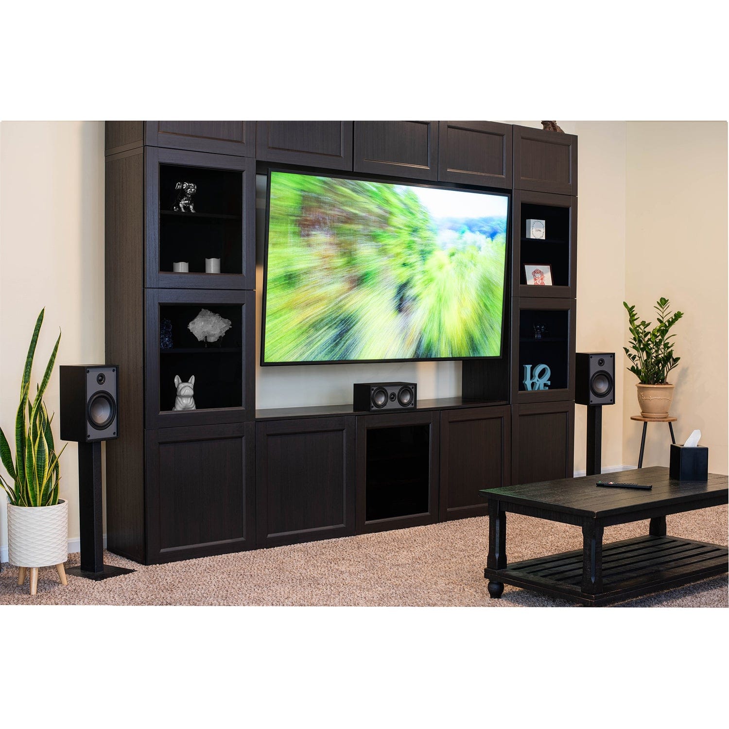Dayton Audio Classic C40 Center Channel Speaker with Two 4-In. Woofers, Black