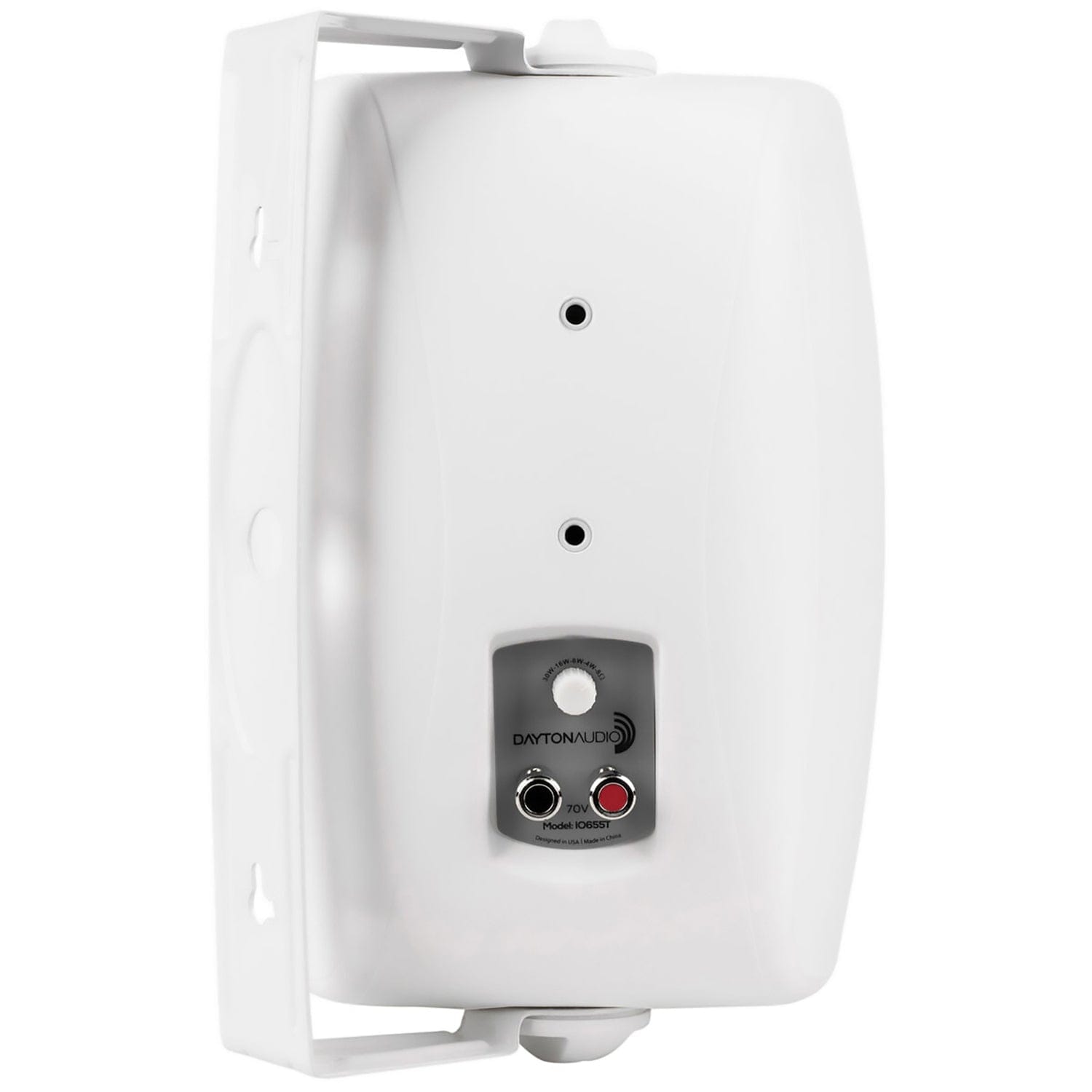 Dayton Audio IO-Series IO655 Indoor/Outdoor Speaker Set with 6-1/2-In. Woofers, 70V Multi-Taps/8 Ohms, 2 Count, White