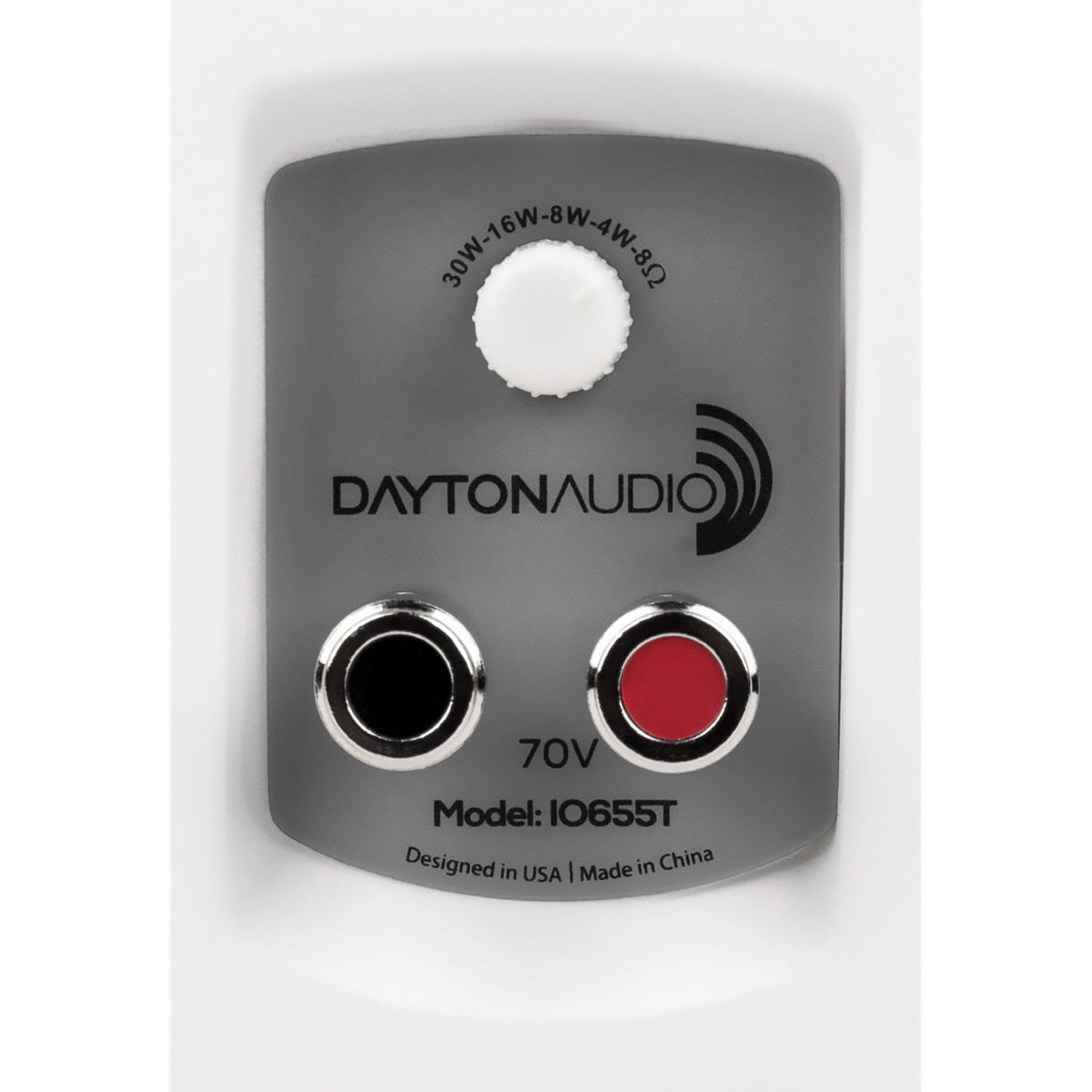 Dayton Audio IO-Series IO655 Indoor/Outdoor Speaker Set with 6-1/2-In. Woofers, 70V Multi-Taps/8 Ohms, 2 Count, White
