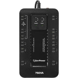 CyberPower 750VA/450W 12 Outlets Ecologic Series Uninterruptible Power Supply - New Battery Certified Refurbished