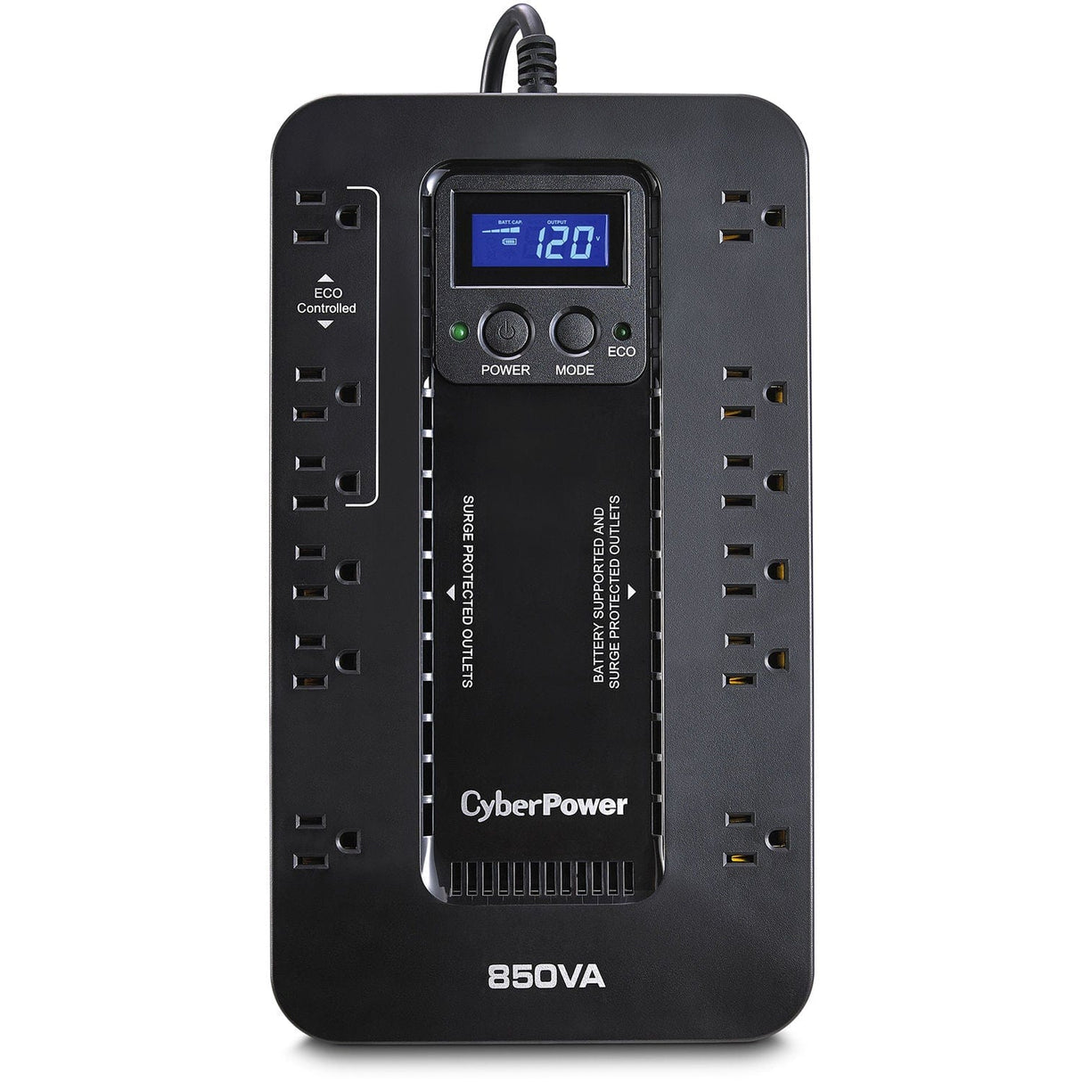 CyberPower 850VA/510W 12 Outlets Ecologic Series Uninterruptible Power Supply UPS - Certified Refurbished