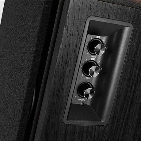 Edifier 66-Watt Continuous-Power Amplified Bluetooth 2.0 Bookshelf Speaker System with Remote, R1700BT, 2 Count