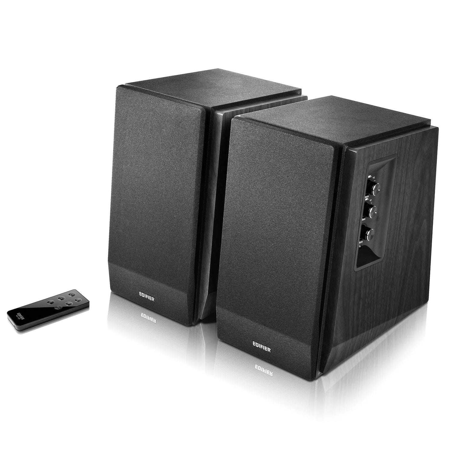 Edifier 66-Watt Continuous-Power Amplified Bluetooth 2.0 Bookshelf Speaker System with Remote, R1700BT, 2 Count