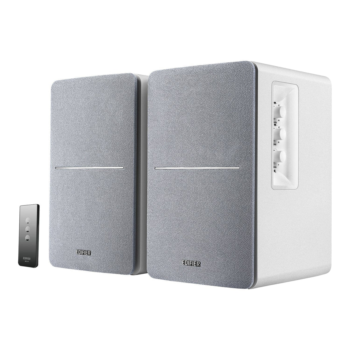 Edifier 42-Watt Continuous-Power Amplified Bookshelf Speakers, R1280T, 2 Count, White
