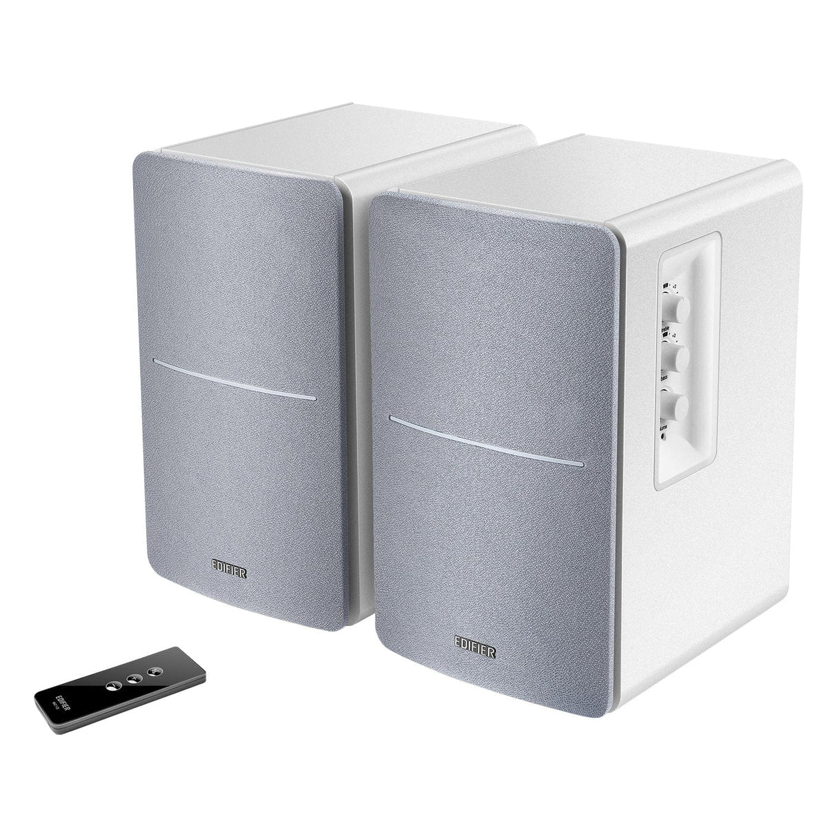 Edifier 42-Watt Continuous-Power Amplified Bookshelf Speakers, R1280T, 2 Count, White