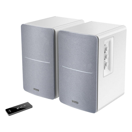 Edifier 42-Watt Continuous-Power Amplified Bookshelf Speakers, R1280T, 2 Count, White