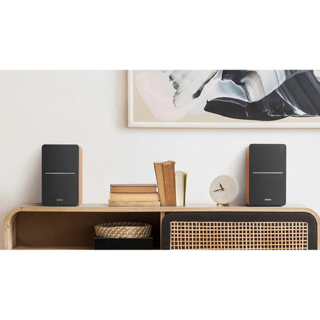 Edifier 42-Watt-Continuous R1280Ts Powered 2.0 Bookshelf Speaker Set with Sub Out, 4-In. Woofers, Front Bass Reflex Port, Wireless Remote, Pair